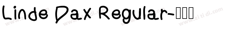 Linde Dax Regular字体转换